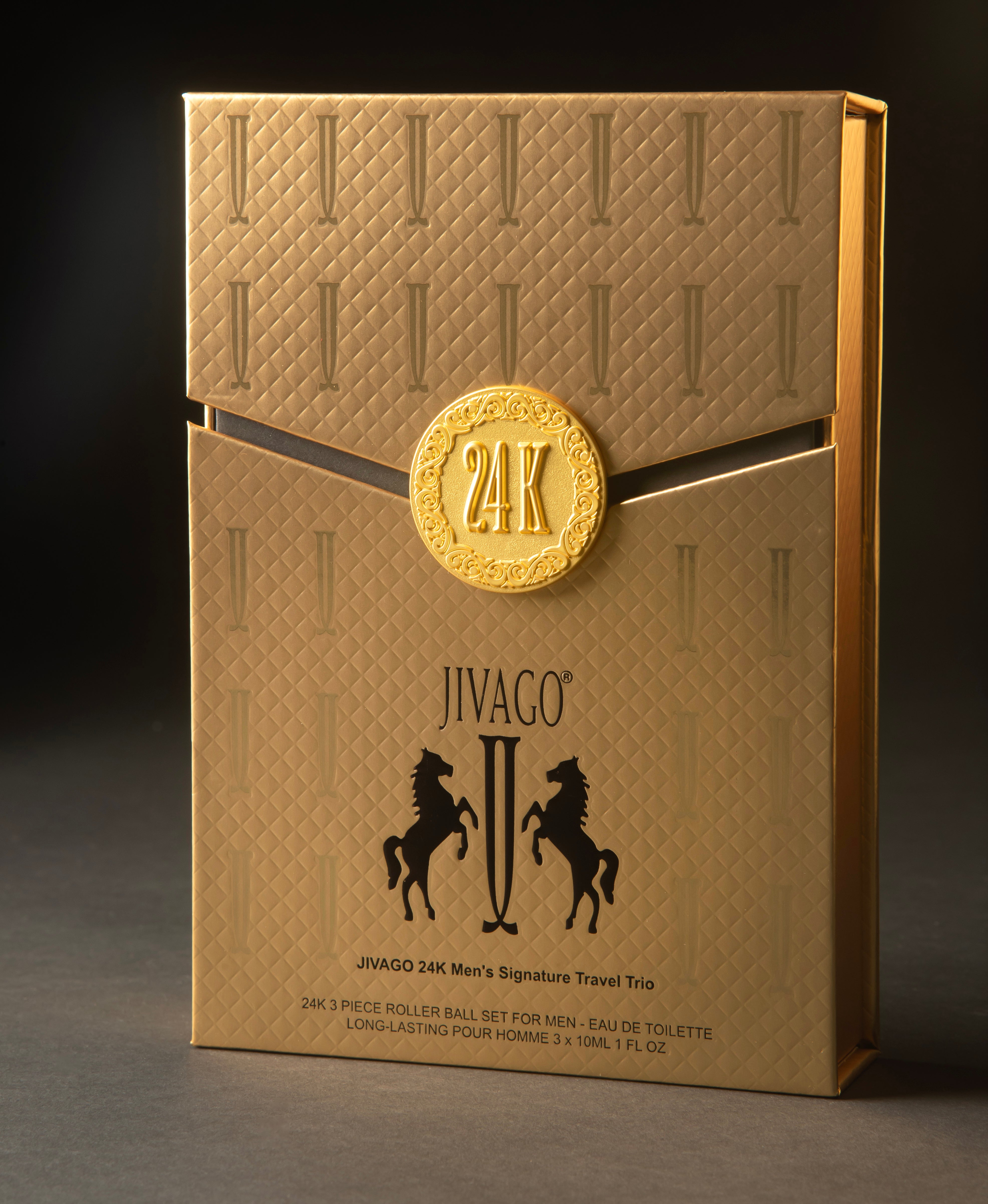 24K Men EDT Rollerball Trio