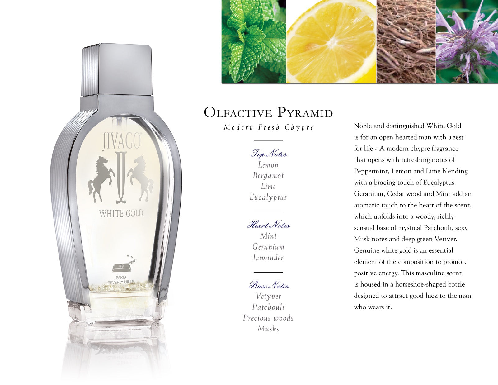 Jivago WHITE GOLD for Men EDP 100ml