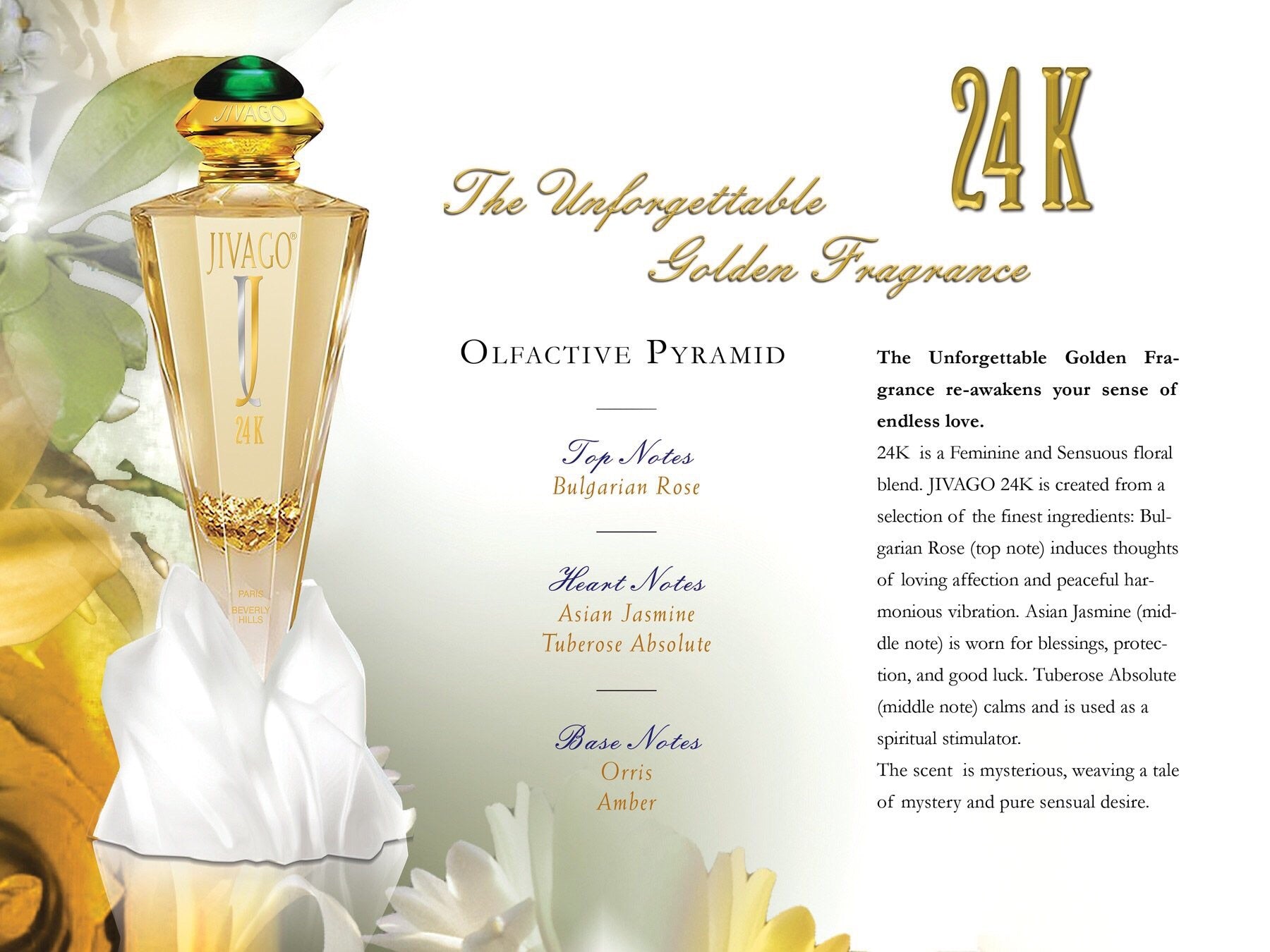 Jivago 24k for Women EDT 75ml x 3